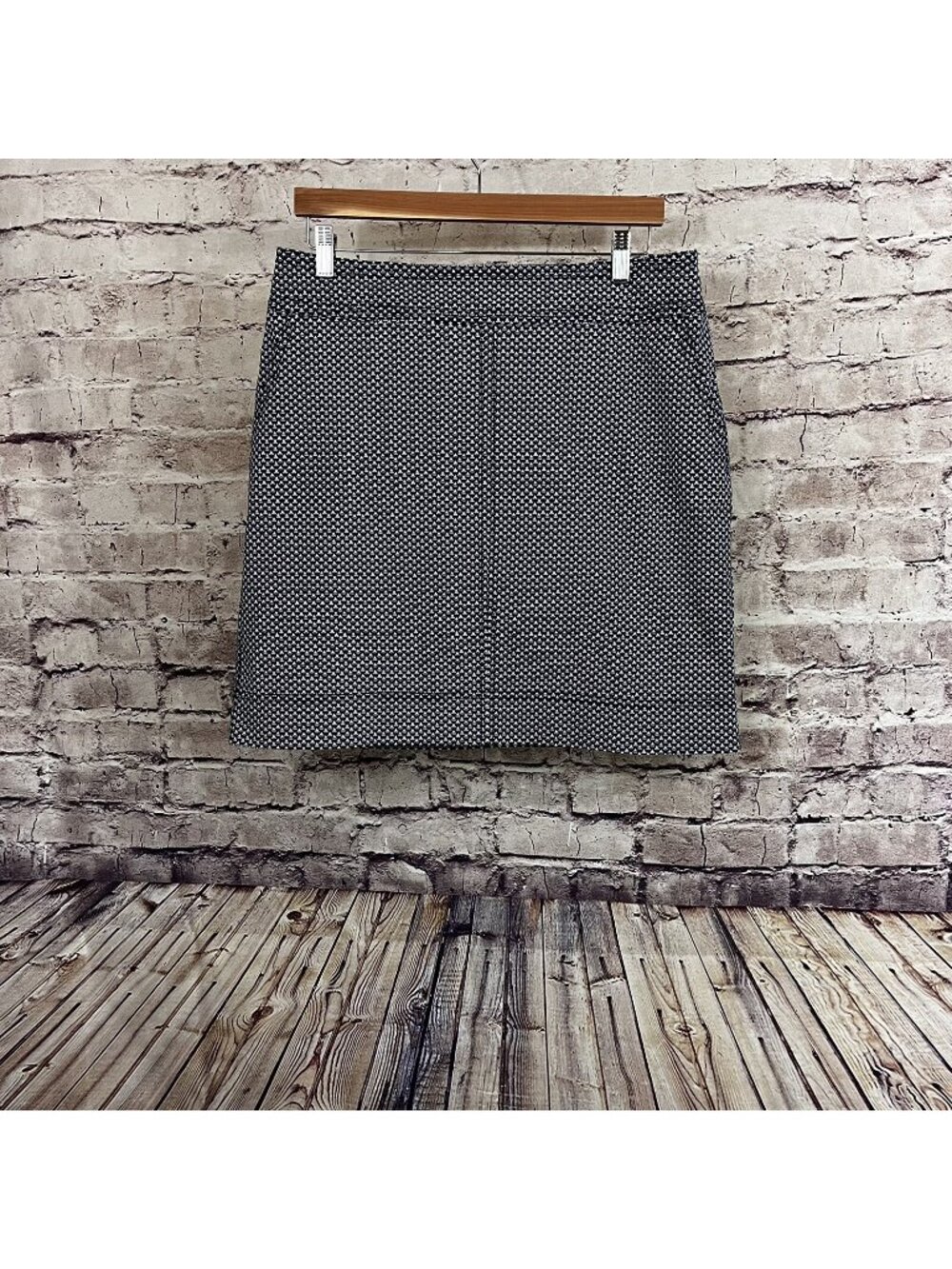 Talbots Skirt Navy White Sailboat Print Knee Length Skirt